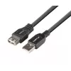 LANBERG USB-A auf USB-A Kabel 2.0, Stecker auf Buchse, 1,8 m, schwarz