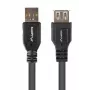 LANBERG USB-A auf USB-A Kabel 2.0, Stecker auf Buchse, 1,8 m, schwarz