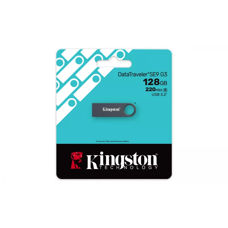 Kingston Technology DataTraveler 128GB SE9 G3 - Dark Nickel, 64 GB, USB Typ-A, 3.2 Gen 1 (3.1 Gen 1), 220 MB/s, Capless, Schwarz