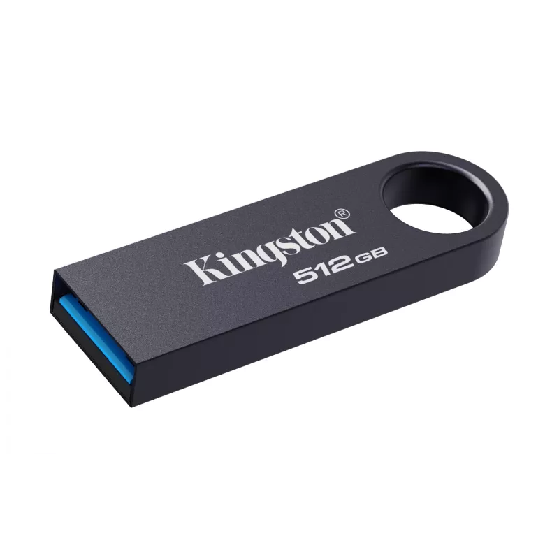USB-Flash-Laufwerk KINGSTON DataTraveler SE9 G3 512 GB – USB Typ-A, USB 3.2 Gen 1, 220/100 MB/s, kappenlos, Dark Nickel