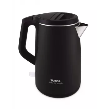 Tefal KO3718 elektrischer Wasserkocher 1,5 L 2400 W Schwarz, Edelstahl