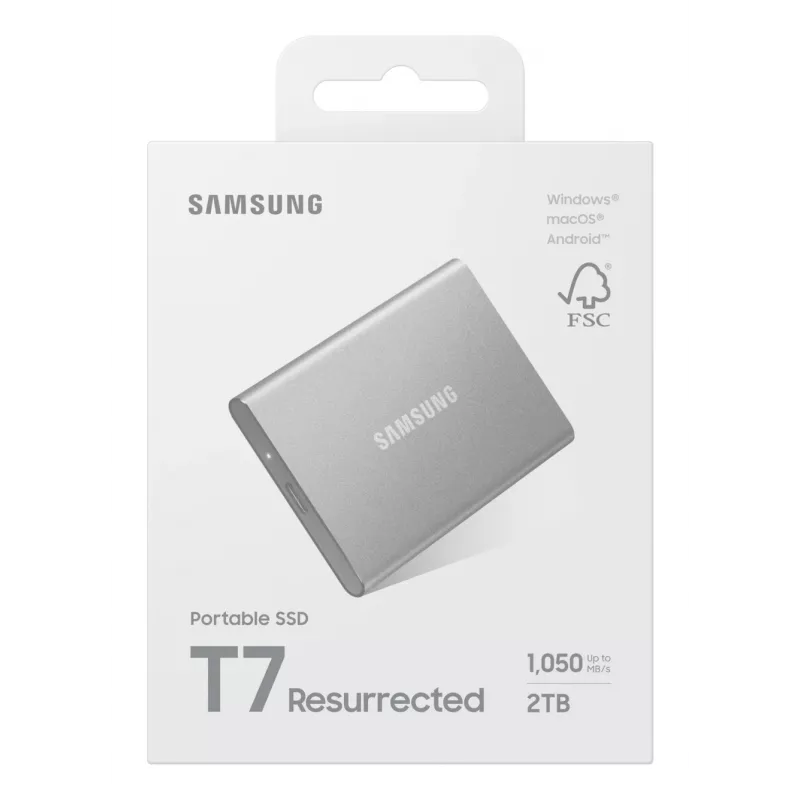 Samsung MU-PD2T0G/WW externe Solid-State-Drive 2 TB USB Type-C 3.2 Gen 2 (3.1 Gen 2) Silber