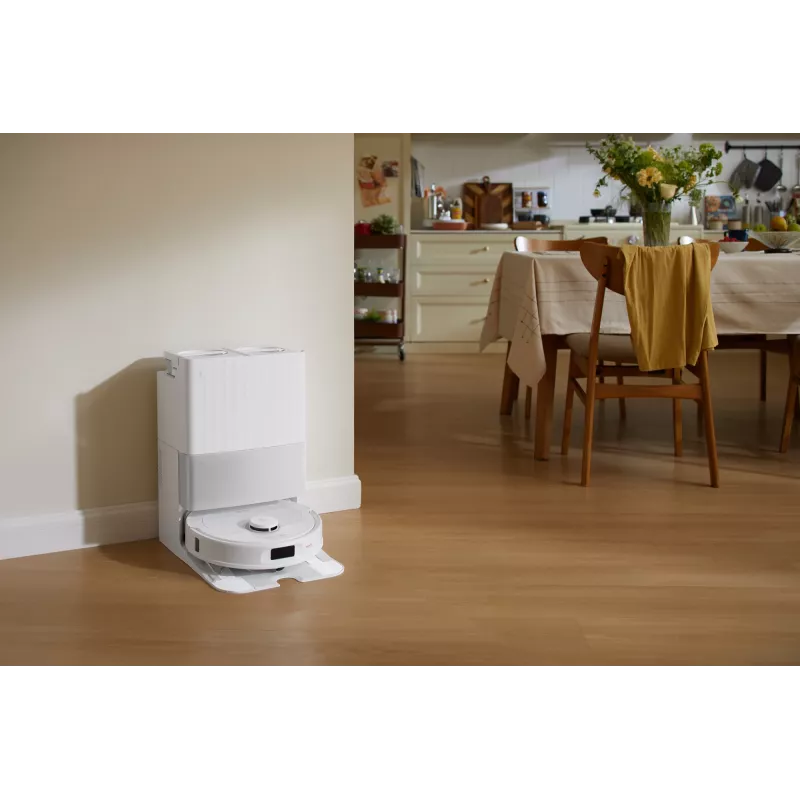 Roboterstaubsauger Roborock Qrevo C Pro — weiß, 0,325 l Staubbehälter, 180 min Laufzeit, Li-Ion 5200 mAh, runde Form