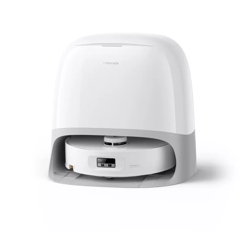 Roborock Staubsaugerroboter Qrevo Curv 2 Flow – Staubbeutel, 0,325 l, Li-Ion 5200 mAh, 240 min, weiß