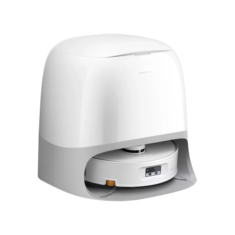 Roborock Staubsaugerroboter Qrevo Curv 2 Flow – Staubbeutel, 0,325 l, Li-Ion 5200 mAh, 240 min, weiß