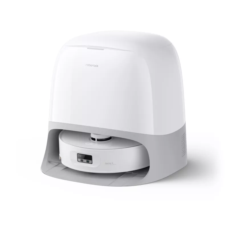 Roborock Staubsaugerroboter Qrevo Curv 2 Flow – Staubbeutel, 0,325 l, Li-Ion 5200 mAh, 240 min, weiß