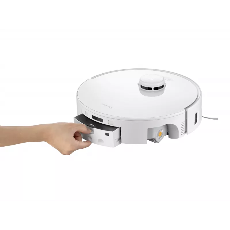 Roborock Staubsaugerroboter Qrevo Curv 2 Flow – Staubbeutel, 0,325 l, Li-Ion 5200 mAh, 240 min, weiß