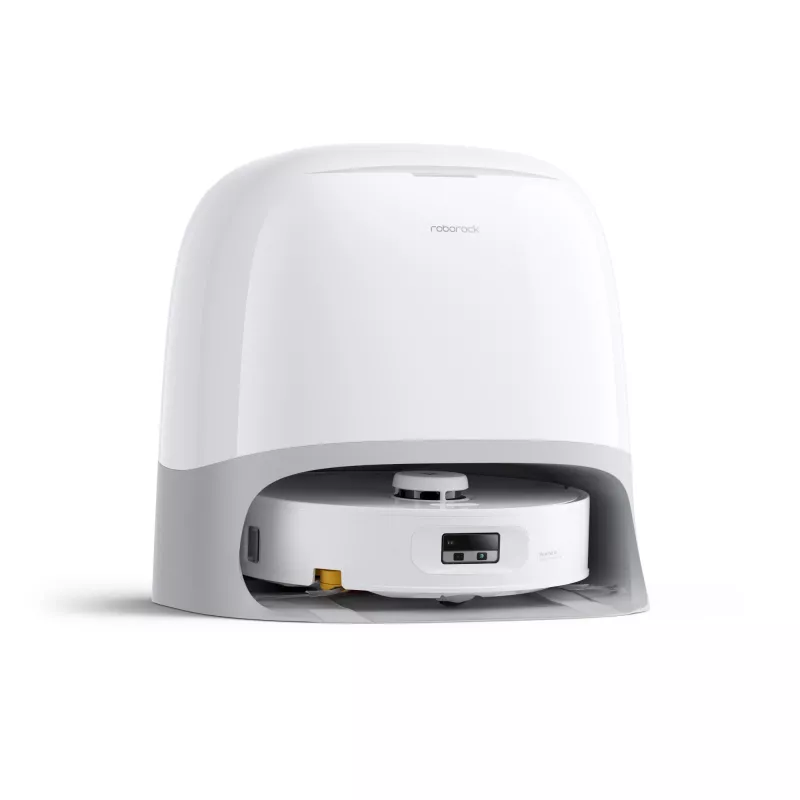 Roborock Staubsaugerroboter Qrevo Curv 2 Flow – Staubbeutel, 0,325 l, Li-Ion 5200 mAh, 240 min, weiß