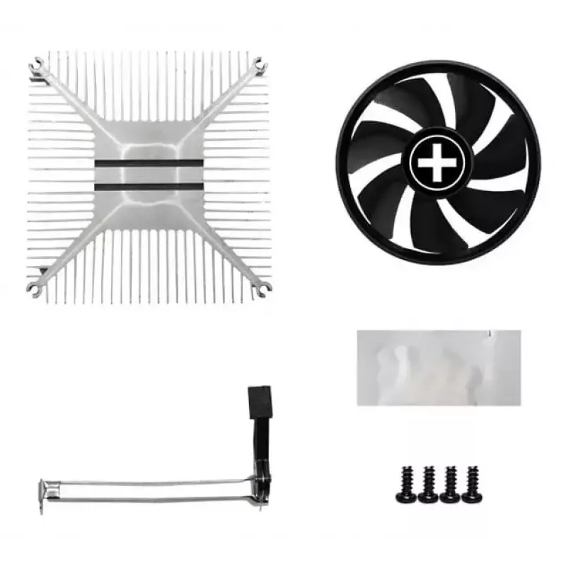 Luftkühler XILENCE A250PWM.B, 92 mm Lüfter, hydraulisches Lager, TDP 89 W, für Sockel AM4/AM5, schwarz