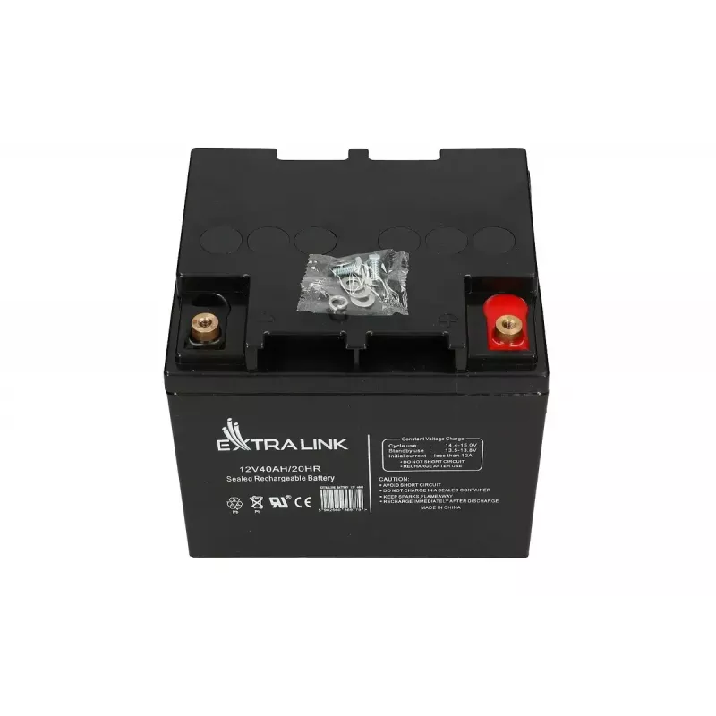 Extralink AGM verschlossene Blei-Säure-Batterie 12V 40Ah wartungsfrei, VRLA, 12,2 kg
