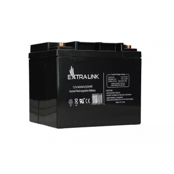 Extralink AGM verschlossene Blei-Säure-Batterie 12V 40Ah wartungsfrei, VRLA, 12,2 kg