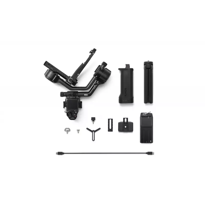 Kamerastabilisator DJI RS 5 — Aluminium, schwarz, 30 h Betriebsdauer, 1,46 kg