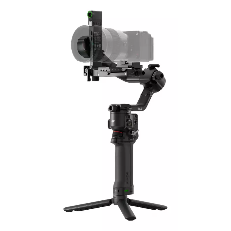 Kamerastabilisator DJI RS 5 — Aluminium, schwarz, 30 h Betriebsdauer, 1,46 kg