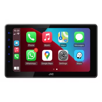 2-DIN JVC KW-M795DBW Auto-Multimedia-Receiver, 9 Zoll kapazitiver Touchscreen, 200W, Wi‑Fi Dualband, Bluetooth, DAB+/FM/AM