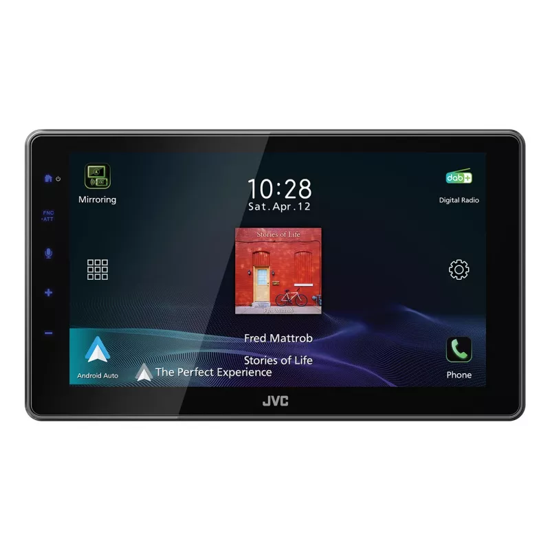 2-DIN JVC KW-M795DBW Auto-Multimedia-Receiver, 9 Zoll kapazitiver Touchscreen, 200W, Wi‑Fi Dualband, Bluetooth, DAB+/FM/AM