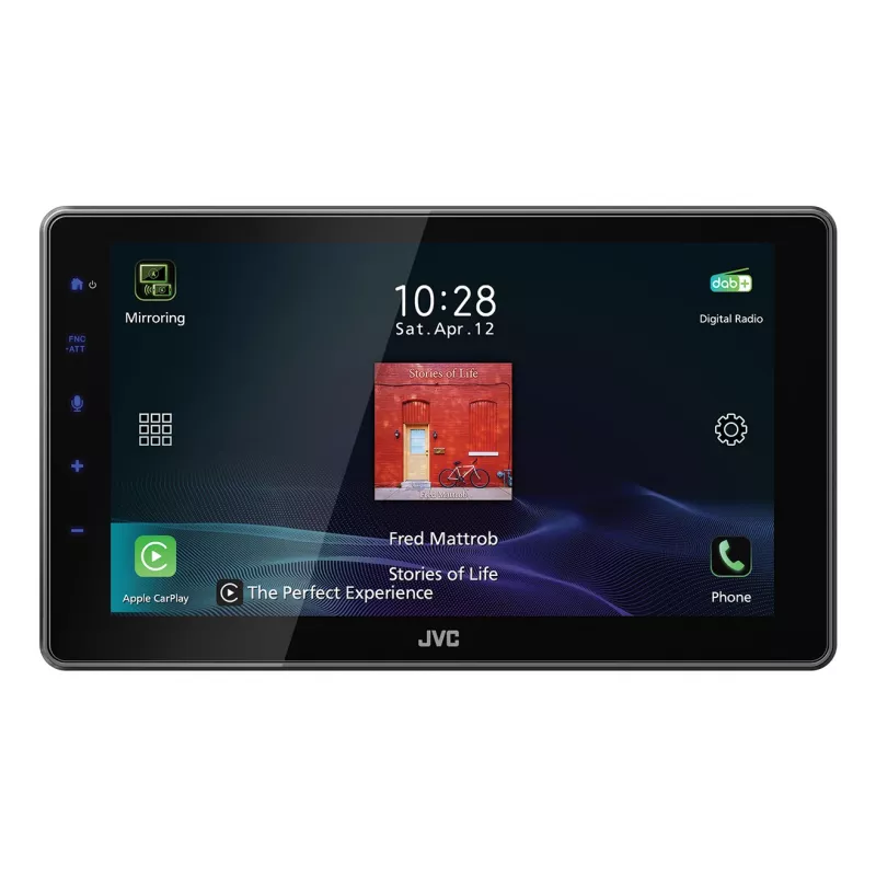 2-DIN JVC KW-M795DBW Auto-Multimedia-Receiver, 9 Zoll kapazitiver Touchscreen, 200W, Wi‑Fi Dualband, Bluetooth, DAB+/FM/AM