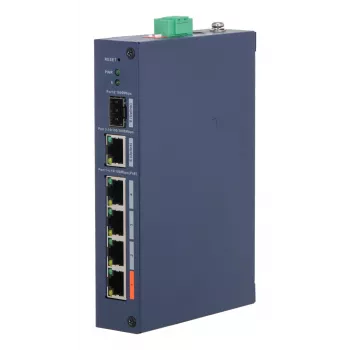 Managed Hardened Switch DAHUA CHS4106-4ET-60 — 6‑Port, 4x PoE 10/100, L2, 4,8 Gbit/s, 8000 MAC