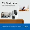 IP-Überwachungskamera TP-Link Tapo C245D 2304×1296, 3,1 mm Objektiv, 104,3° hor., Decken-/Wandmontage, kabellos, innen, weiß