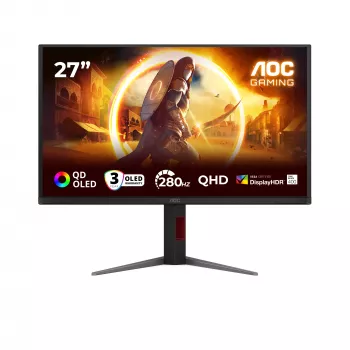 AOC G4 Q27G4ZD Computermonitor 68,6 cm (27 Zoll) 2560 x 1440 Pixel Quad HD QD-OLED Schwarz, Rot