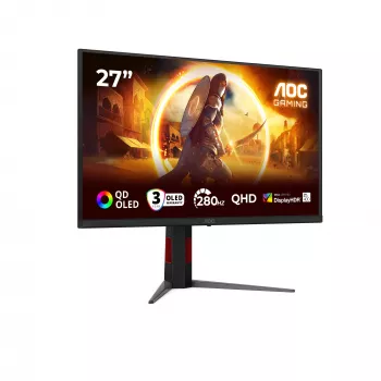 AOC G4 Q27G4ZD Computermonitor 68,6 cm (27 Zoll) 2560 x 1440 Pixel Quad HD QD-OLED Schwarz, Rot