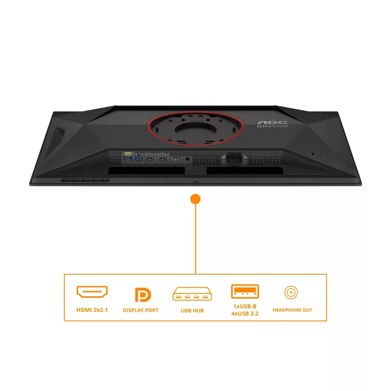 AOC G4 Q27G4ZD Computermonitor 68,6 cm (27 Zoll) 2560 x 1440 Pixel Quad HD QD-OLED Schwarz, Rot