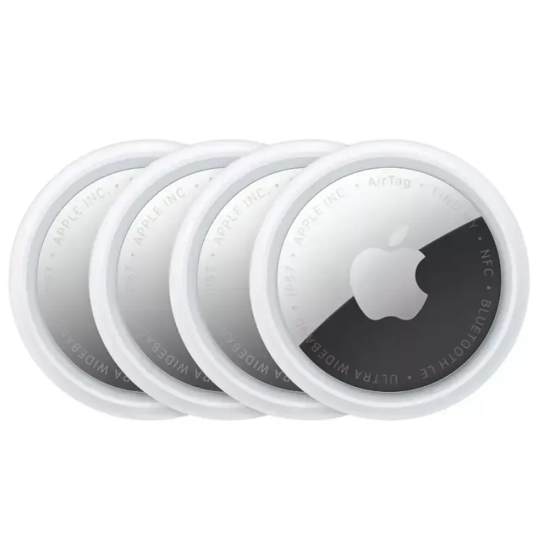 Personal Finder Apple AirTag Silber Weiß — 4er-Pack, CR2032-Batterie, 11,8 g, Ø 31,9 mm