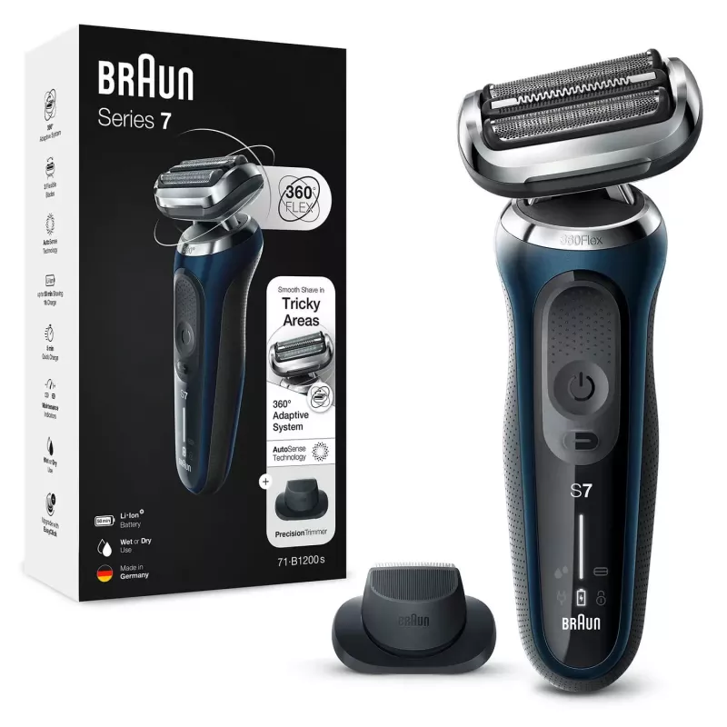 Braun Series 7 71-B1200s Folienrasierer Trimmer Blau
