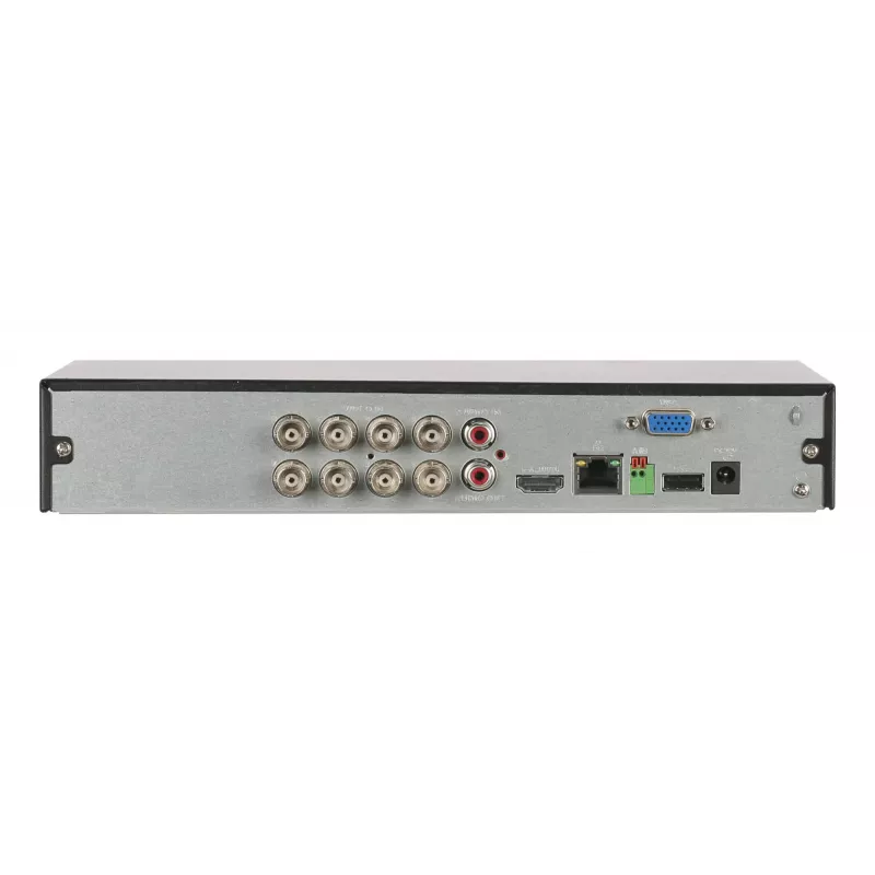 Digitaler Videorekorder DAHUA XVR5108HS-4KL-I3/T — 8-Kanal-DVR, H.265/H.264, SATA bis zu 16 TB, Gigabit Ethernet, 12 V DC, Schwarz