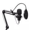 Podcast-Mikrofon TRUST GXT 270 Emita II+ — Kondensator-USB, kabelgebunden, Metallgehäuse, schwarz, 2,5 m Kabel