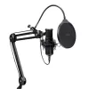 Podcast-Mikrofon TRUST GXT 270 Emita II+ — Kondensator-USB, kabelgebunden, Metallgehäuse, schwarz, 2,5 m Kabel