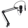 Podcast-Mikrofon TRUST GXT 270 Emita II+ — Kondensator-USB, kabelgebunden, Metallgehäuse, schwarz, 2,5 m Kabel