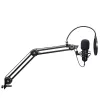 Podcast-Mikrofon TRUST GXT 270 Emita II+ — Kondensator-USB, kabelgebunden, Metallgehäuse, schwarz, 2,5 m Kabel