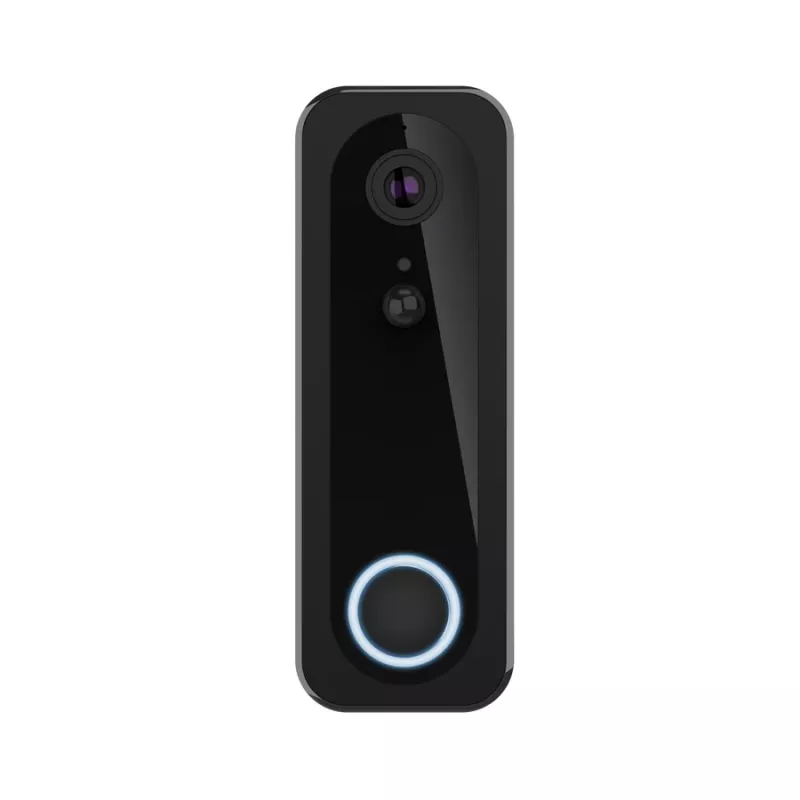 Video-Türsprechanlage TRUST DOORCAM-3000 Schwarz, 3 MP, Wi‑Fi 2,4 GHz, MicroSD bis zu 256 GB, Batterie/USB (8–24 V)
