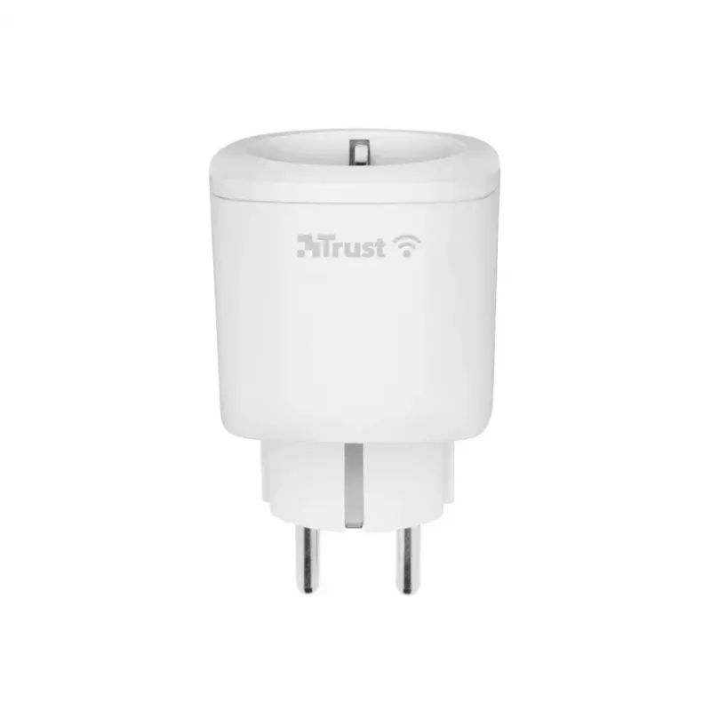 TRUST 71301 Smart-Stecker – Wi‑Fi Innensteckdose, 3000 W, weiß, 52×52×86 mm