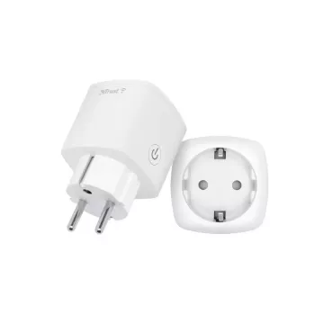 TRUST 71301 Smart-Stecker – Wi‑Fi Innensteckdose, 3000 W, weiß, 52×52×86 mm