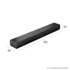Soundbar LG S20A 2.0 Kanäle, 50 W, Bluetooth SBC/AAC, kabelgebunden & kabellos, schwarz, 650×99×63 mm