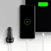 Auto-Ladegerät AXAGON PWC-PQ48, 48 W, USB-C (PD3.0) + USB-A (QC4+), Eingang 12–24 V, Schwarz