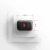 Netzteil AXAGON ACU-PQ67, 67W, PD3.0 + QC4+, 1x USB-C + 1x USB-A, 100–240V, grau/schwarz