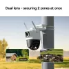 IP-Sicherheitskamera IMOU Cruiser Dual 2C 4G Turret Outdoor 2304×1296 3,6-mm-Objektiv Decken-/Wandmontage