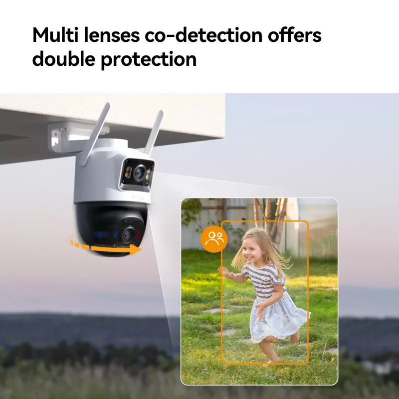 IP-Sicherheitskamera IMOU Cruiser Dual 2C 4G Turret Outdoor 2304×1296 3,6-mm-Objektiv Decken-/Wandmontage