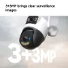 IP-Sicherheitskamera IMOU Cruiser Dual 2C 4G Turret Outdoor 2304×1296 3,6-mm-Objektiv Decken-/Wandmontage