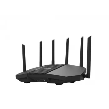 Tabletop-Router ASUS RT-BE90U BE9400 AiMesh — Tri-Band Wi‑Fi 7 (2,4/5/6 GHz), 9400 Mbit/s, 2,5 Gigabit Ethernet, 4× RJ‑45 LAN, USB, Schwarz