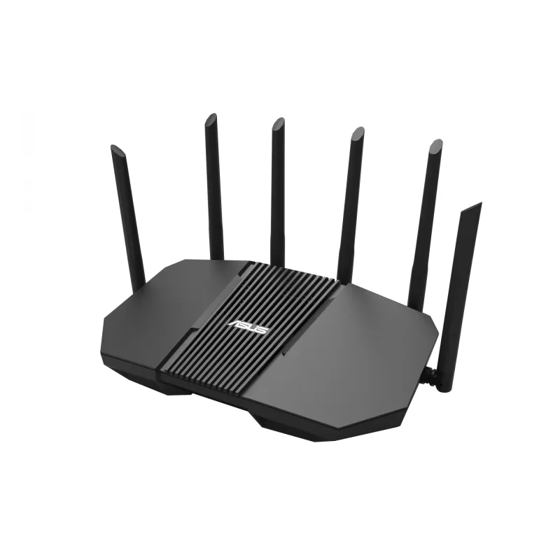 Tabletop-Router ASUS RT-BE90U BE9400 AiMesh — Tri-Band Wi‑Fi 7 (2,4/5/6 GHz), 9400 Mbit/s, 2,5 Gigabit Ethernet, 4× RJ‑45 LAN, USB, Schwarz