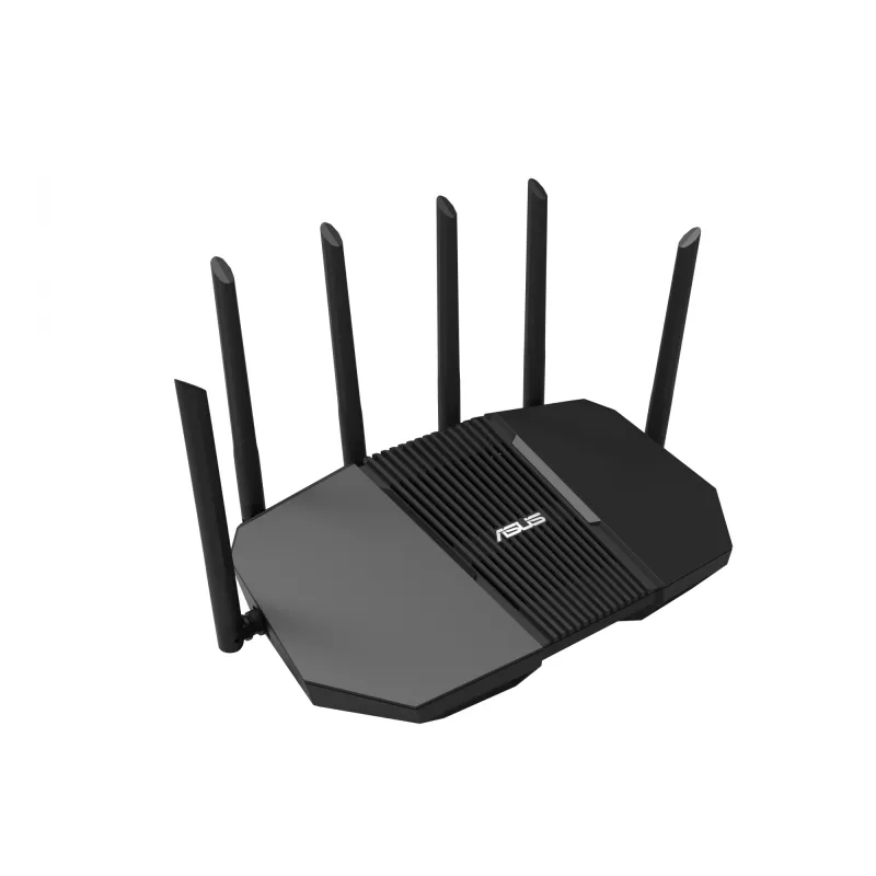 Tabletop-Router ASUS RT-BE90U BE9400 AiMesh — Tri-Band Wi‑Fi 7 (2,4/5/6 GHz), 9400 Mbit/s, 2,5 Gigabit Ethernet, 4× RJ‑45 LAN, USB, Schwarz