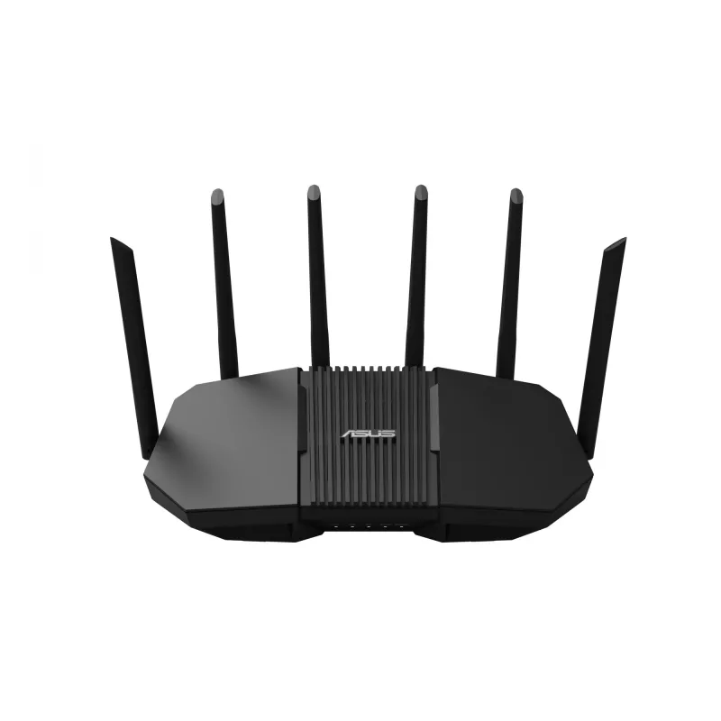 Tabletop-Router ASUS RT-BE90U BE9400 AiMesh — Tri-Band Wi‑Fi 7 (2,4/5/6 GHz), 9400 Mbit/s, 2,5 Gigabit Ethernet, 4× RJ‑45 LAN, USB, Schwarz