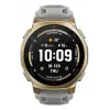 Smartwatch Amazfit T-rex 3 Pro 44 mm, 1,32 Zoll AMOLED 466×466, 16 GB, 64 MB RAM, GPS, Wi‑Fi, wasserdicht bis 45 m, Goldgehäuse, Graues Silikonarmband