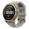 Smartwatch Amazfit T-rex 3 Pro 44 mm, 1,32 Zoll AMOLED 466×466, 16 GB, 64 MB RAM, GPS, Wi‑Fi, wasserdicht bis 45 m, Goldgehäuse, Graues Silikonarmband