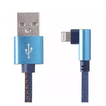 USB 2.0 Datenkabel Gembird CC-USB2J-AMLML-1M-BL — USB A auf Micro-USB B/Lightning, 1 m, Blau/Schwarz