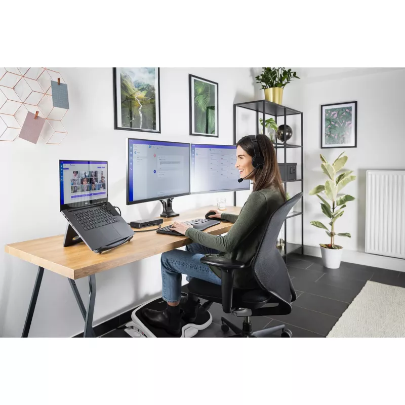 Kensington SoleMate Comfort Fußstütze mit SmartFit System, Schwarz, Grau, 0 - 20°, 117 mm, 546 mm, 355 mm, 8,9 cm