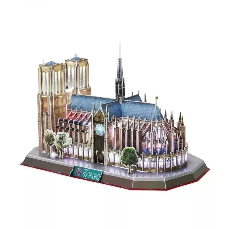 3D Puzzle CubicFun Notre Dame (Licht) — Modell DA-20509, leichte beleuchtete Ausgabe